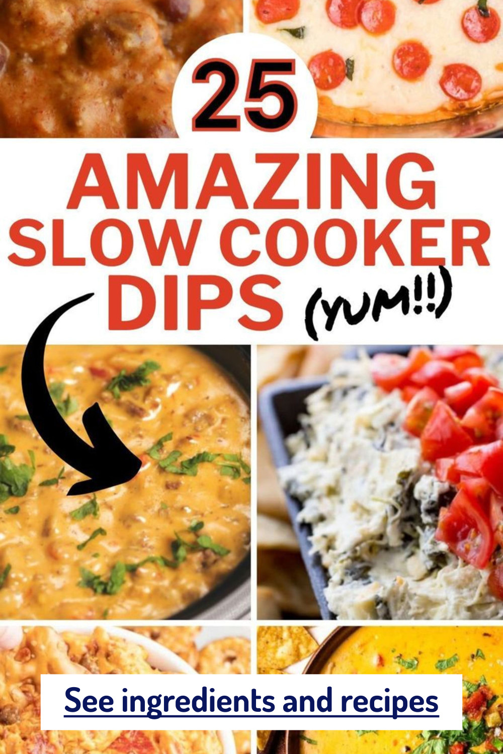 25 Crockpot Dip Recipes