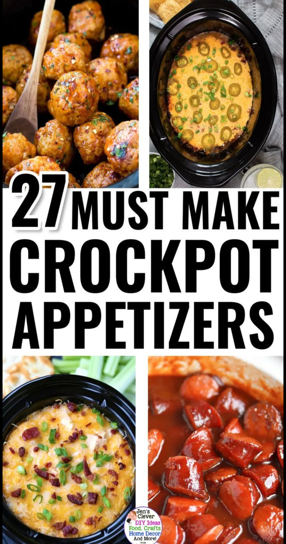 Crockpot Appetizers - 27 Make Ahead Party Food Recipes For Your Slow Cooker