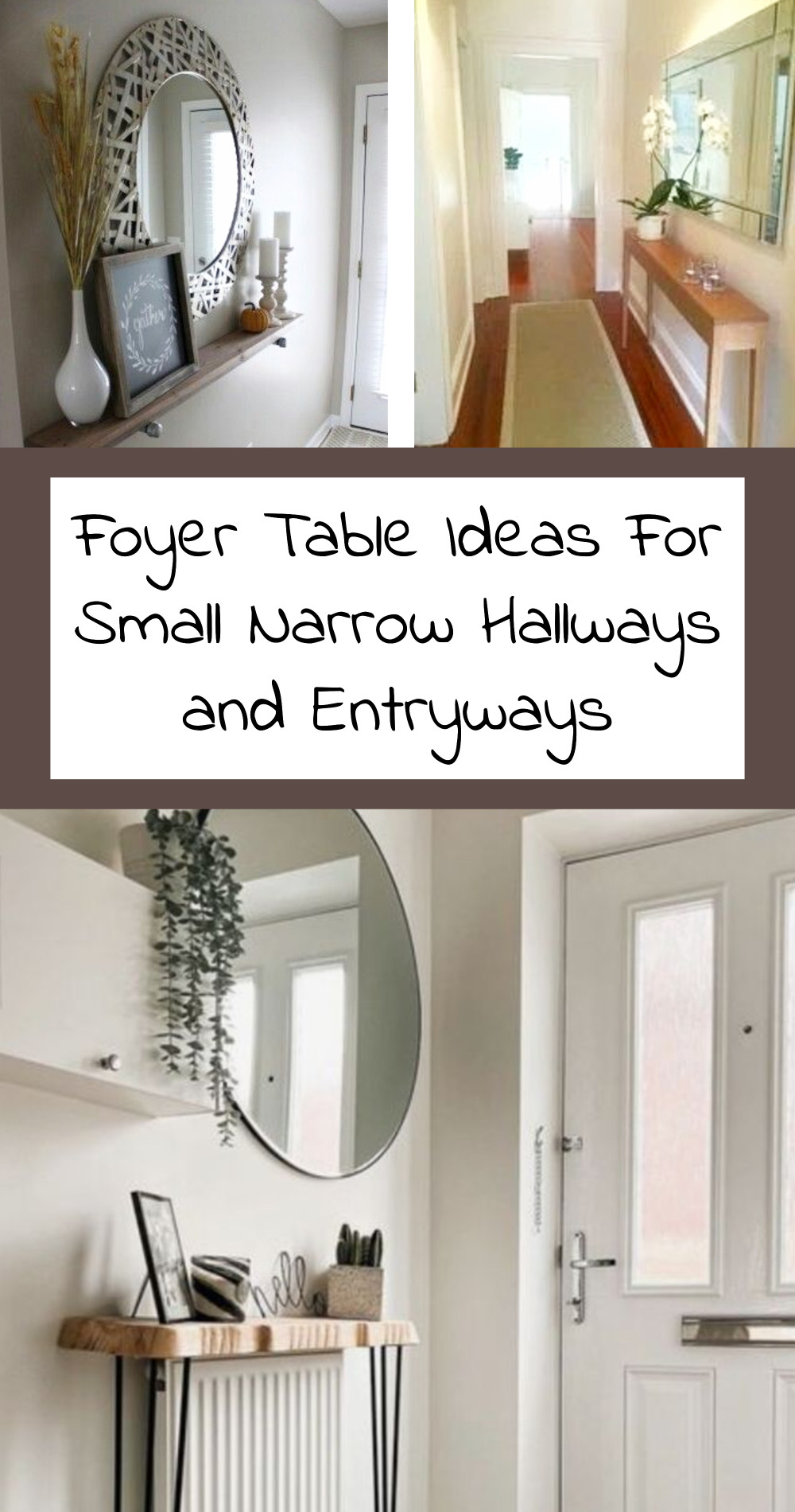 foyer tables ideas for small narrow hallways and entryways