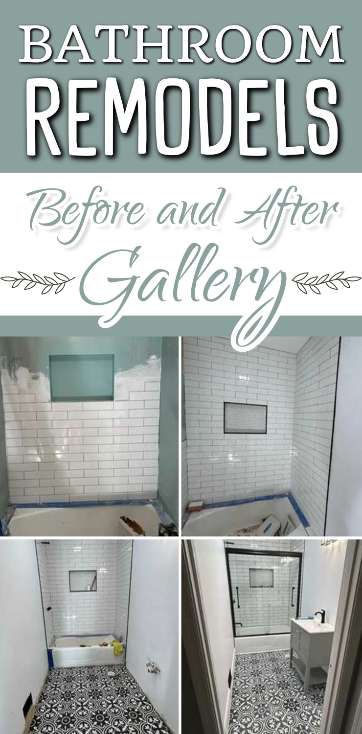 Bathroom Remodels Before and After Gallery></p>
<p>One of the most important aspects of a small bathroom remodel is choosing the right color scheme. </p>
<p>Light colors such as white, beige, and pastels can make a small bathroom feel more spacious and airy…</p>
<p>And usually, bold and dark colors can make the space feel cramped and claustrophobic UNLESS you do it just right. </p>
<p>We’ll talk all about colors here in a bit.</p>
<p><div class='code-block code-block-5' style='margin: 8px auto; text-align: center; display: block; clear: both;'>
<!-- Ezoic - incontent_1 130 - mid_content -->
<div id=