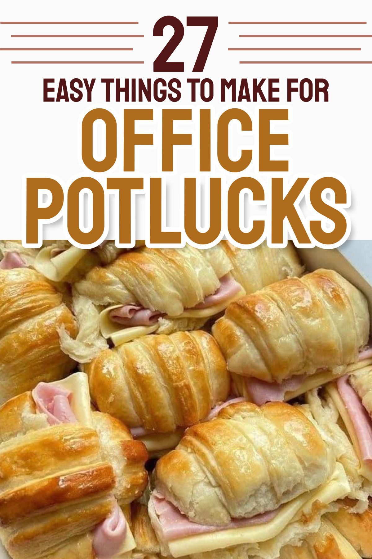 Potluck recipes! Food for a crowd and easy things to make for office potlucks