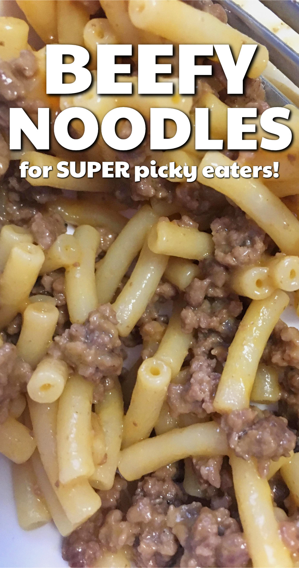 Beefy noodles for super picky eaters