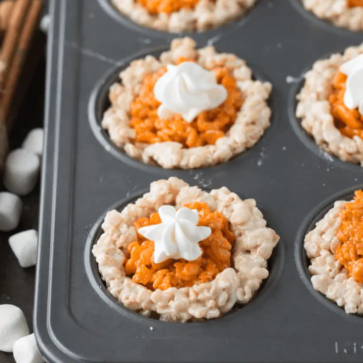 Image for Mini Pumpkin Pie Rice Krispie Treats