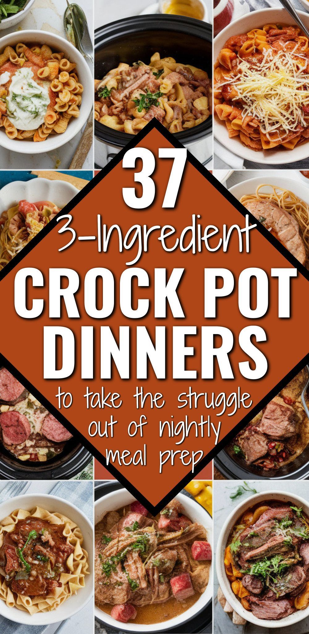 3 ingredient crockpot dump and go meals