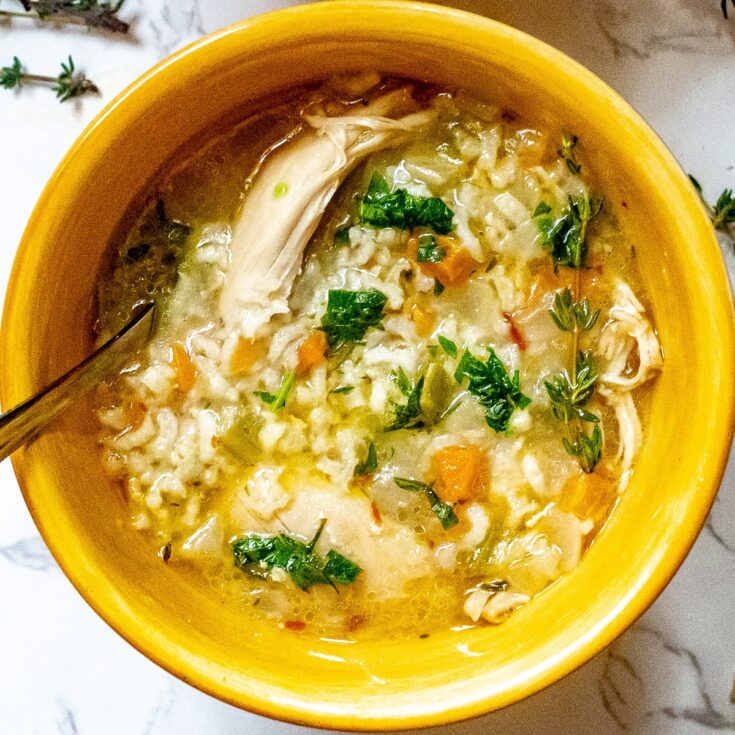 Image for Instant Pot Chicken and Rice Soup