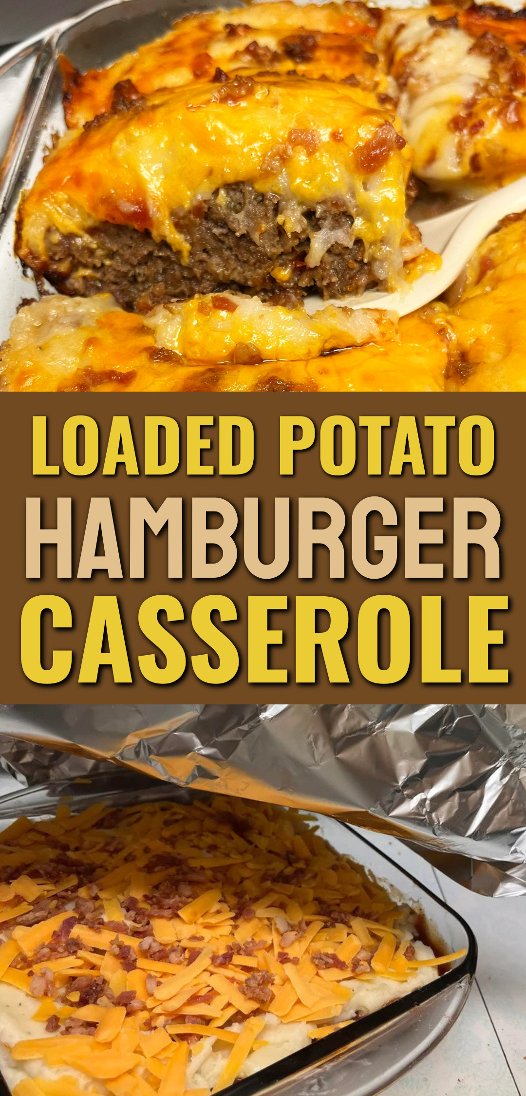 Loaded Potato Hamburger Casserole For Two Or One