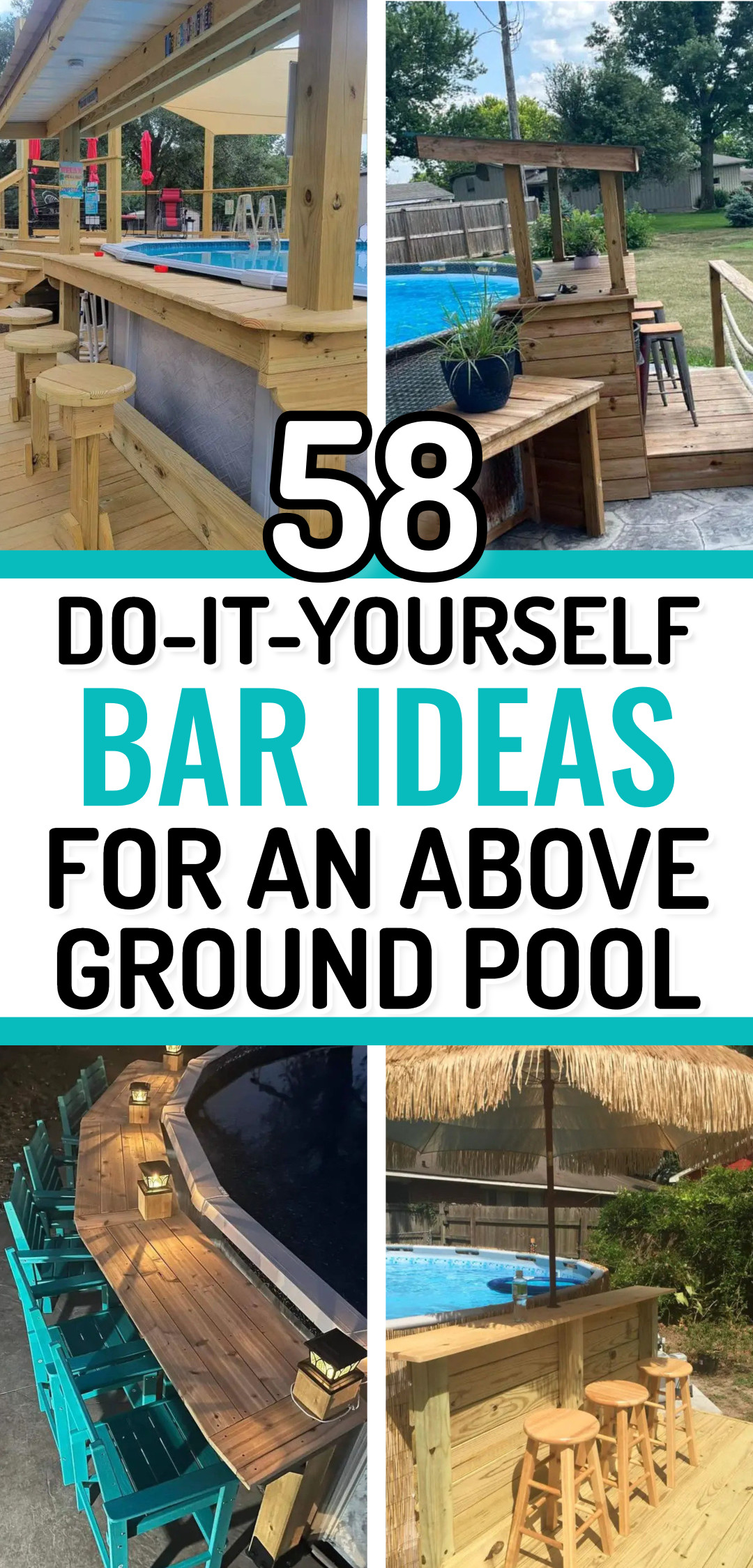 Above Ground Pool Bar Ideas - 58 Frugal and Fabulous DIY Ideas