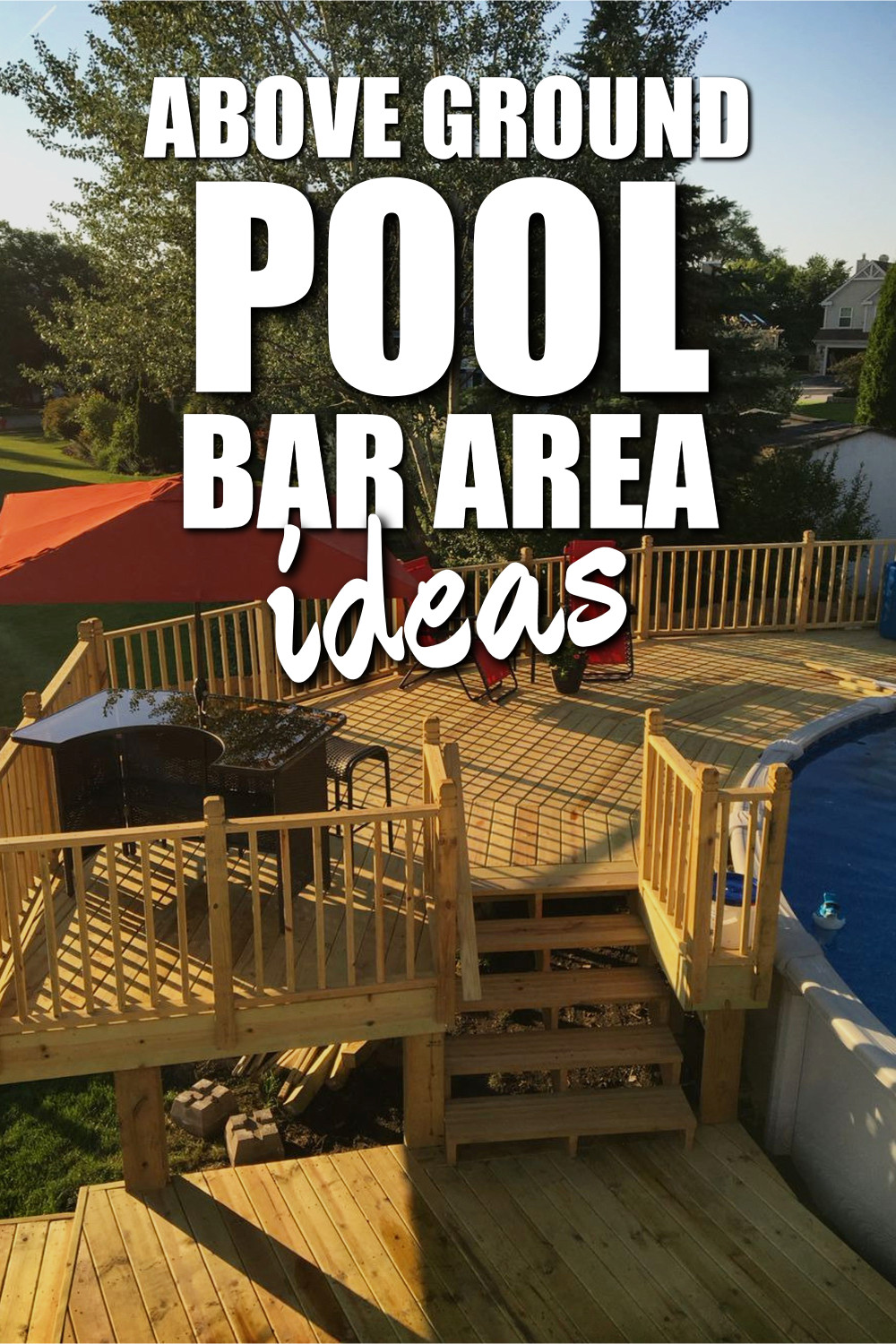 Above Ground Pool Bar Area Ideas