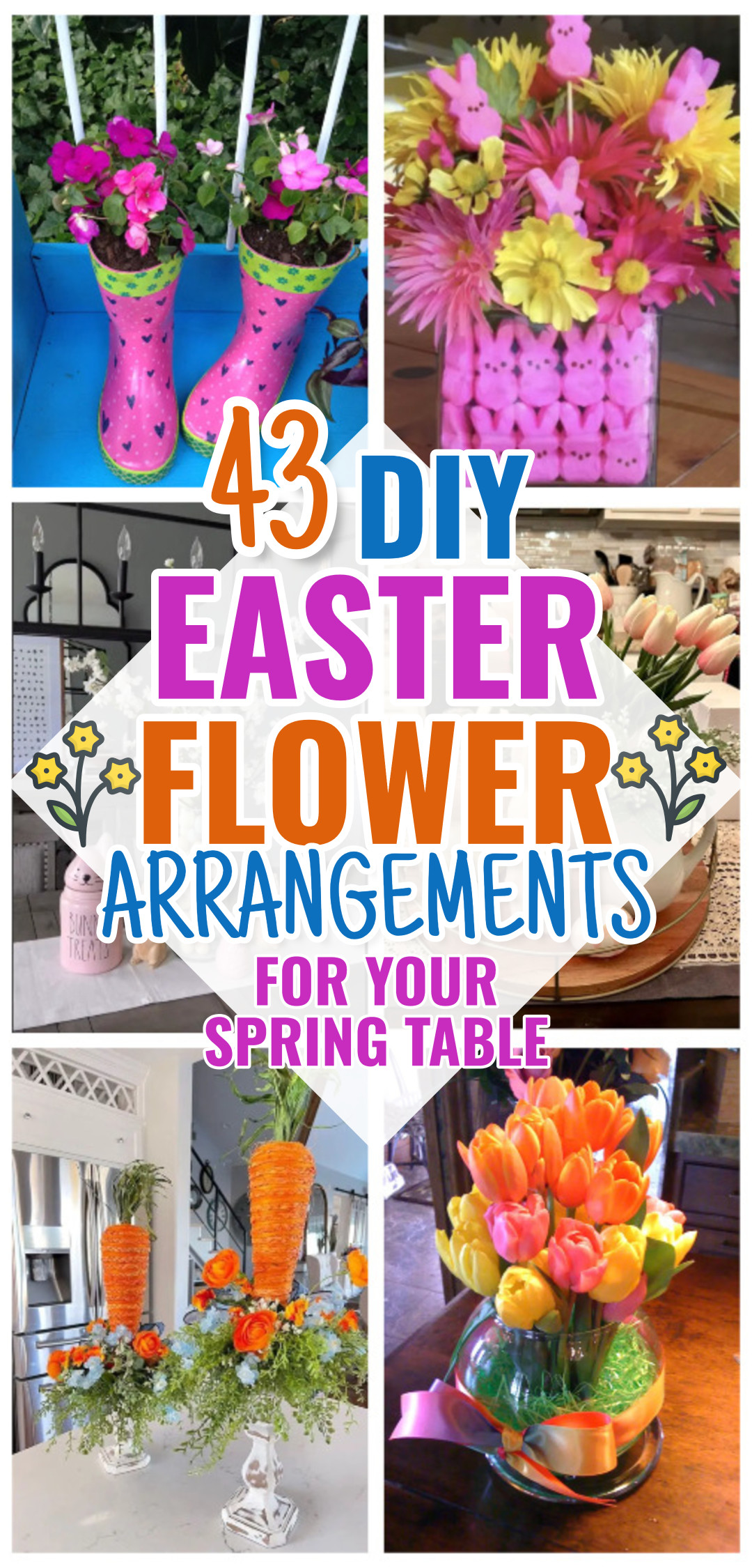 43 Easter Flower Arrangements To DIY For Your Spring Holiday Table