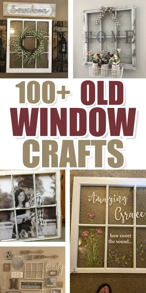 Window Frame Decor DIY - 100 Ways To Use Old Windows & Frames