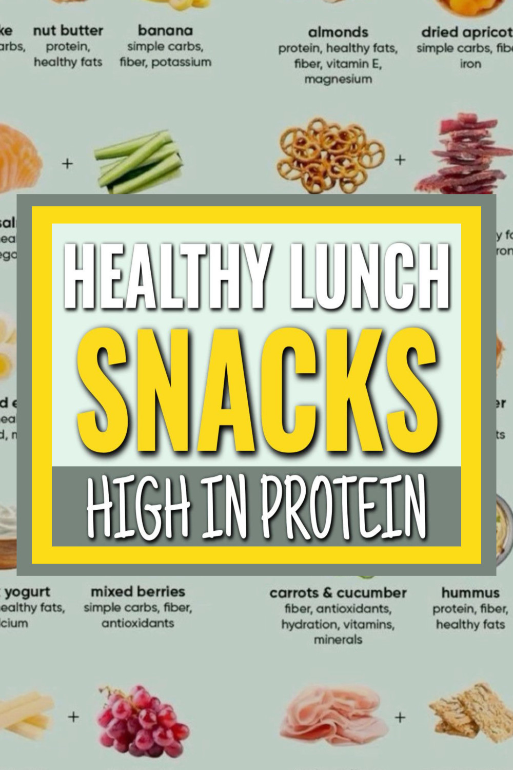 Healthy Lunch Snacks High In Protein