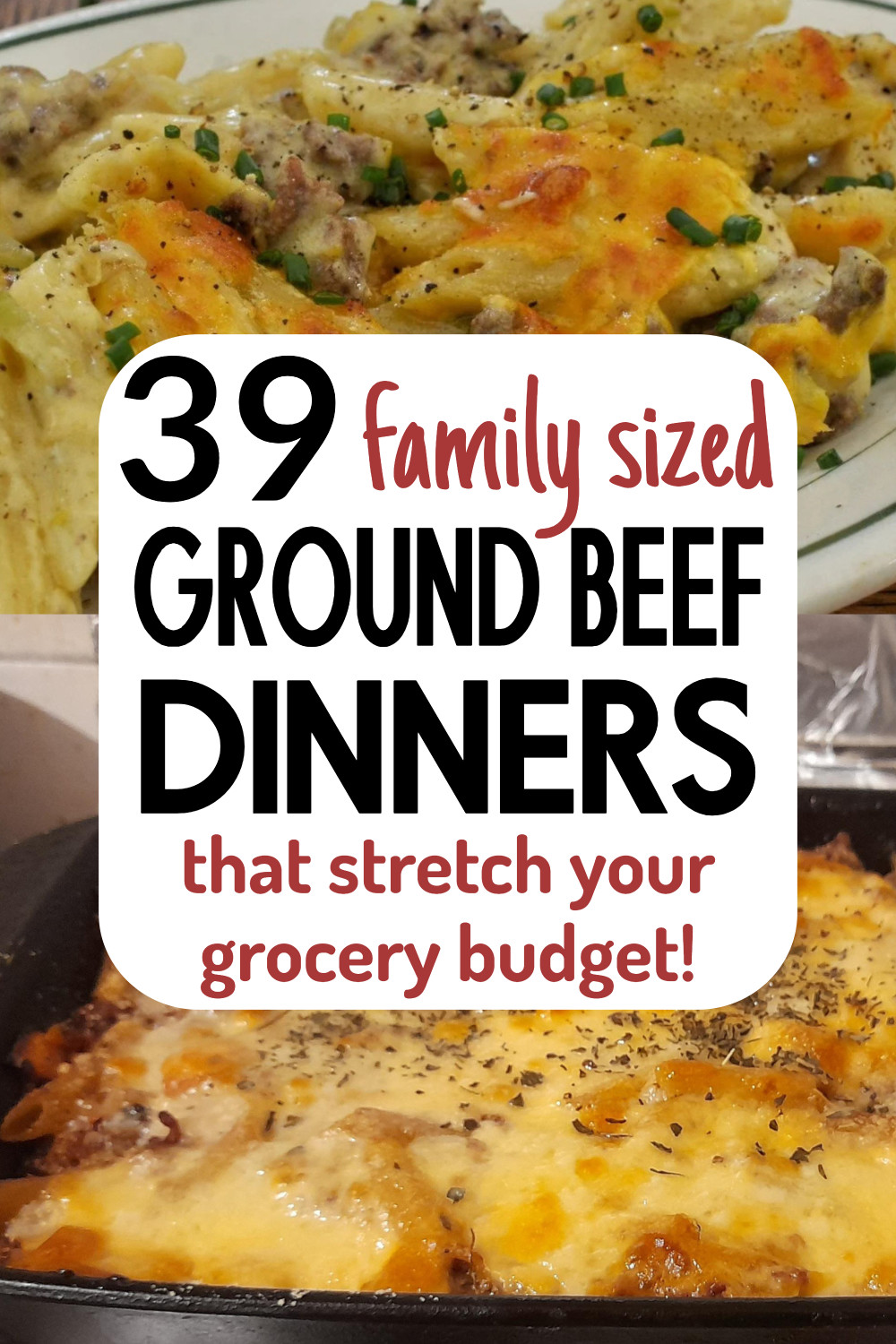 Family Sized Ground Beef Dinners