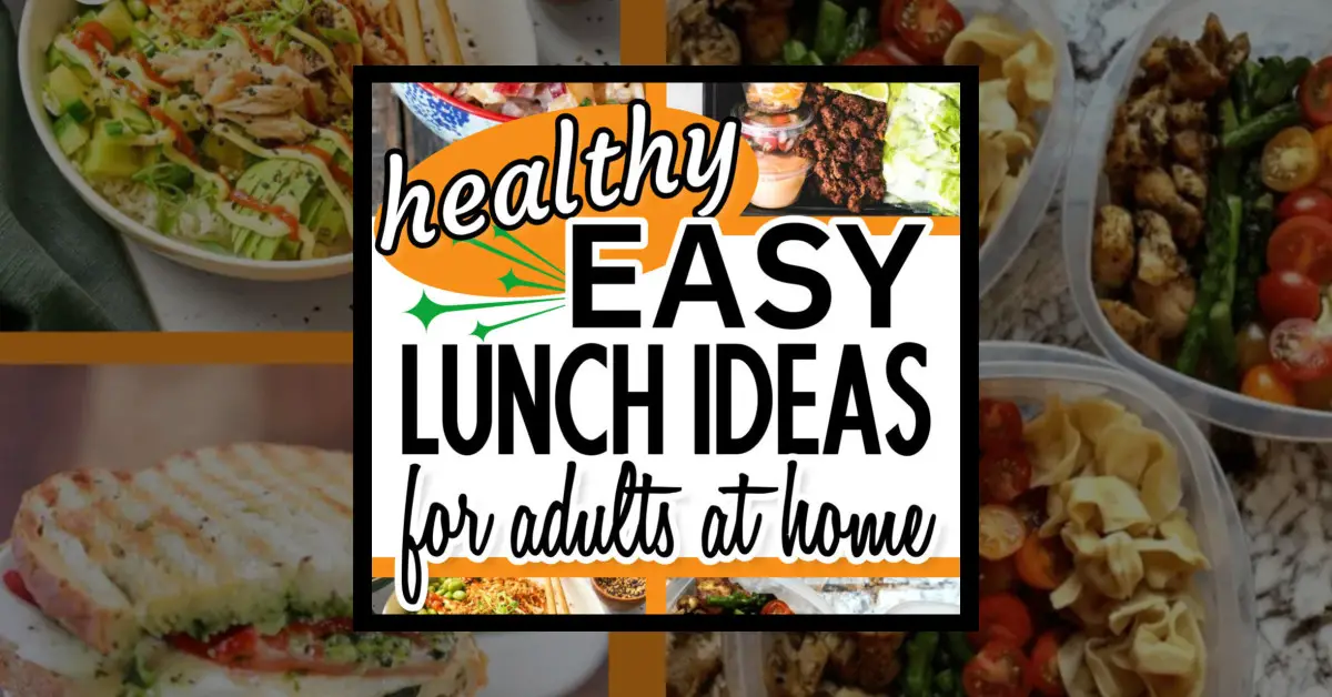 Easy At Home Lunch Ideas For Adults Trying To Eat Healthy (but are tired of salads!)