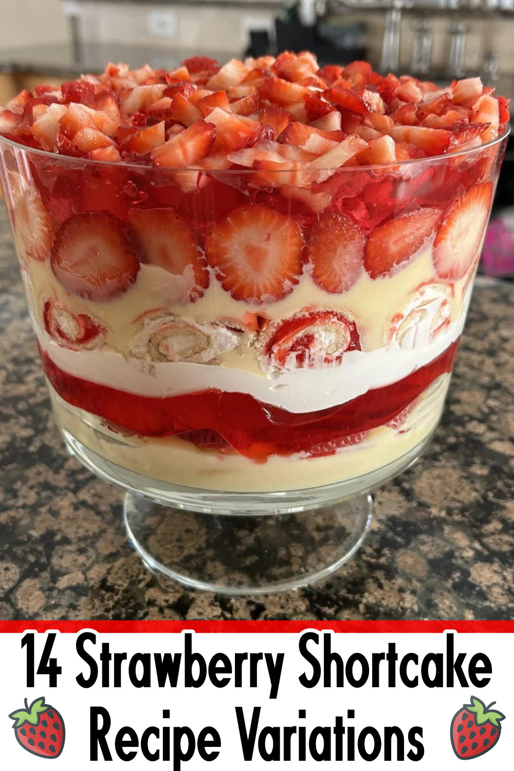 Strawberry Shortcake Trifle