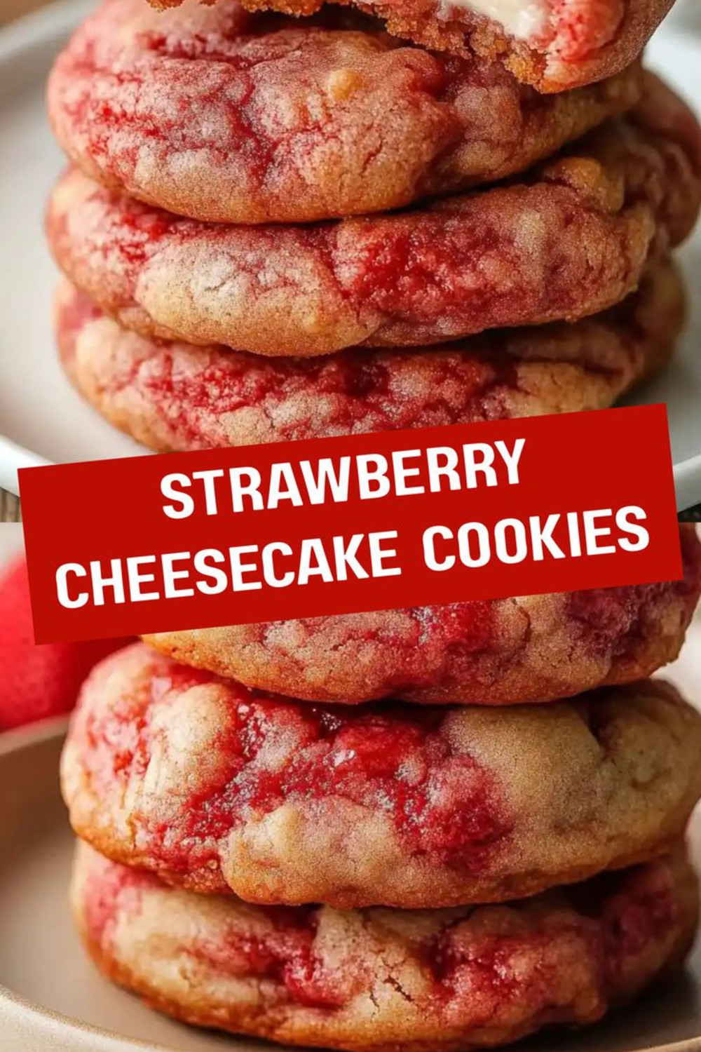 strawberry cheesecake cookies