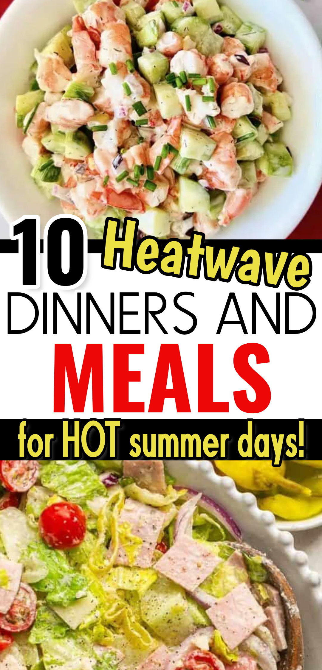 cold cucumber salad with shrimp protein and italian chopped cold summer salad