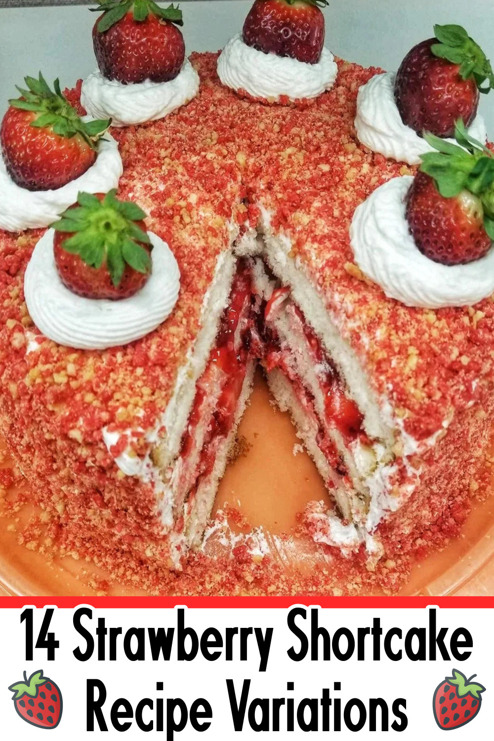 Strawberry Ice Cream Bar Shortcake
