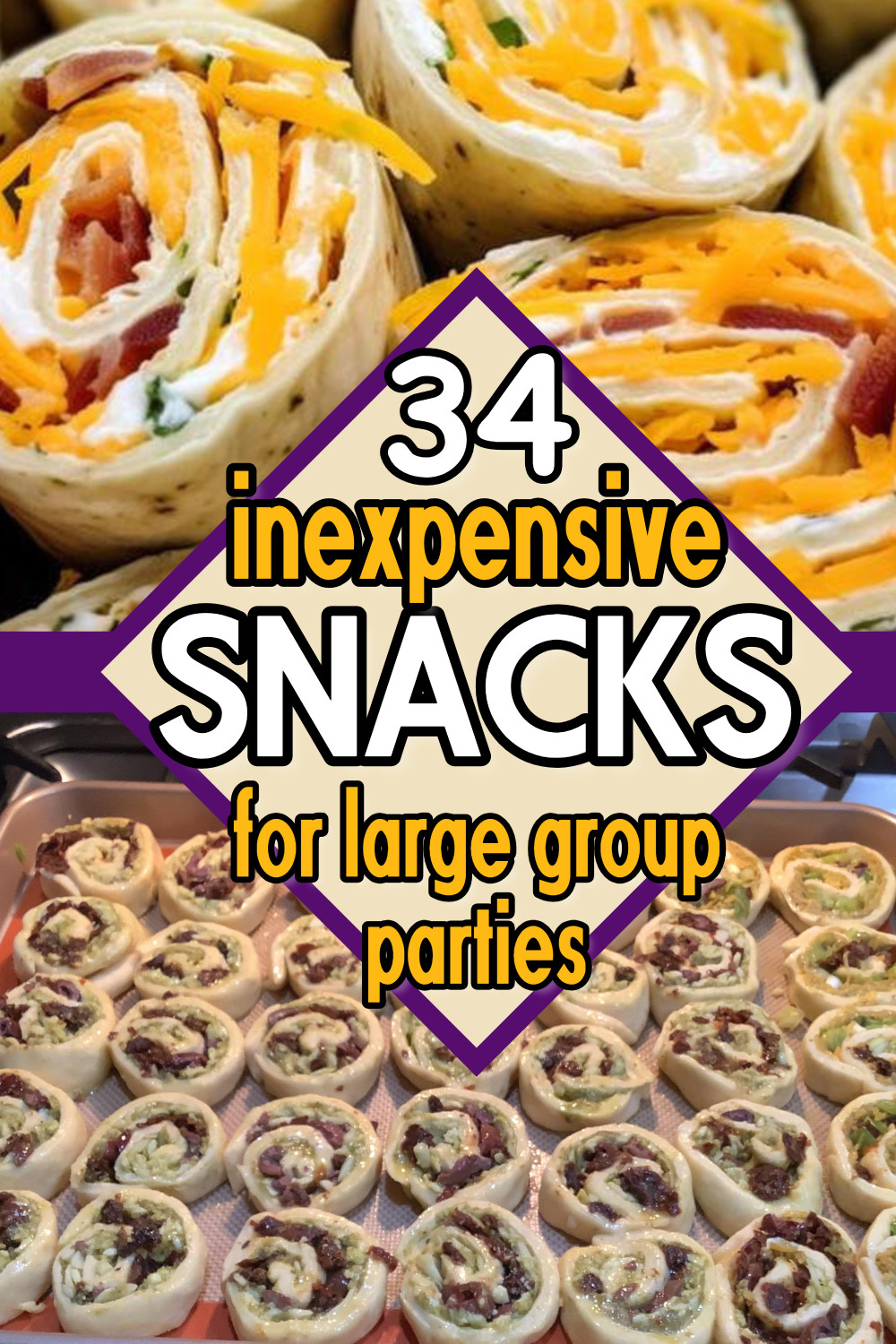 inexpensive party snacks for large groups