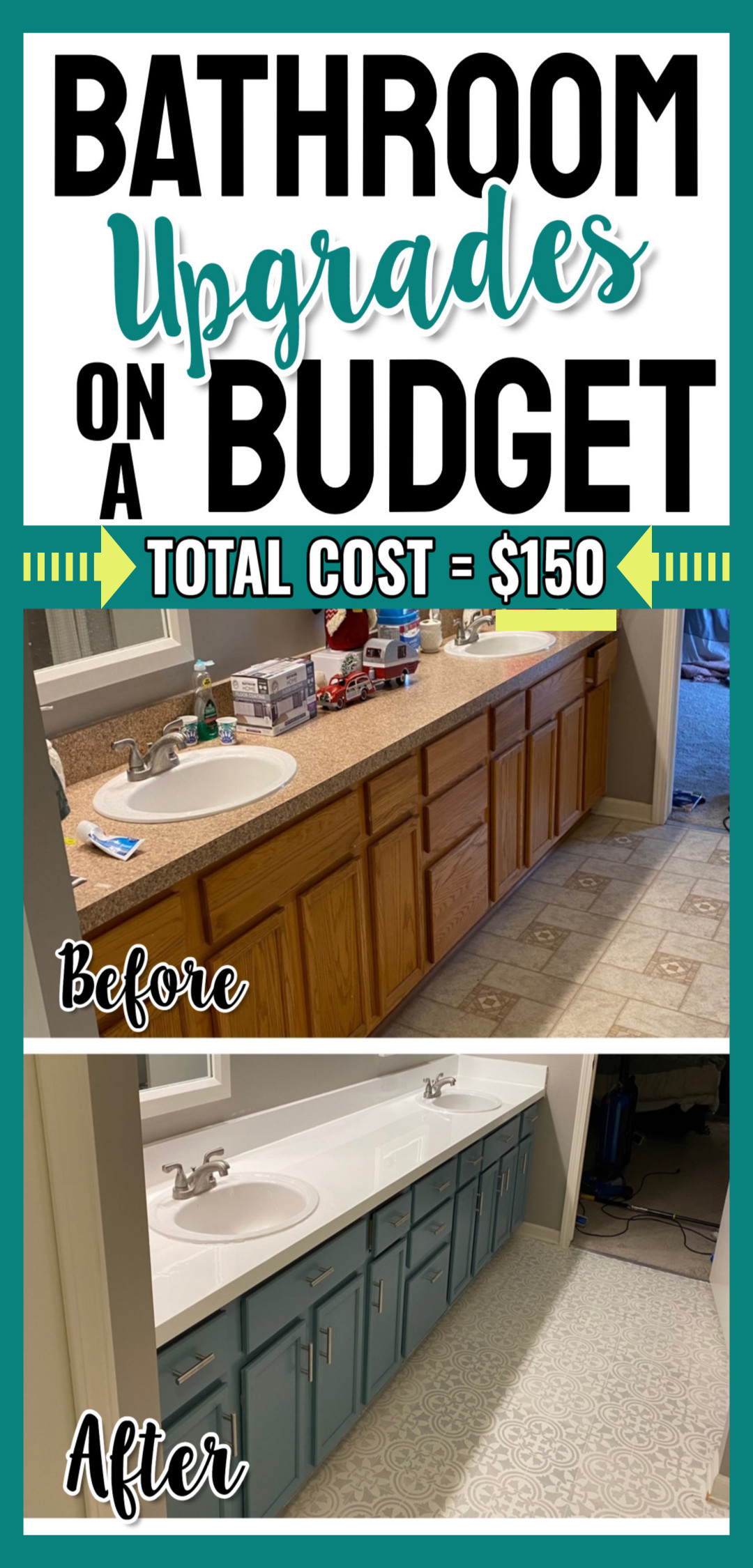 small bathroom upgrades on a budget