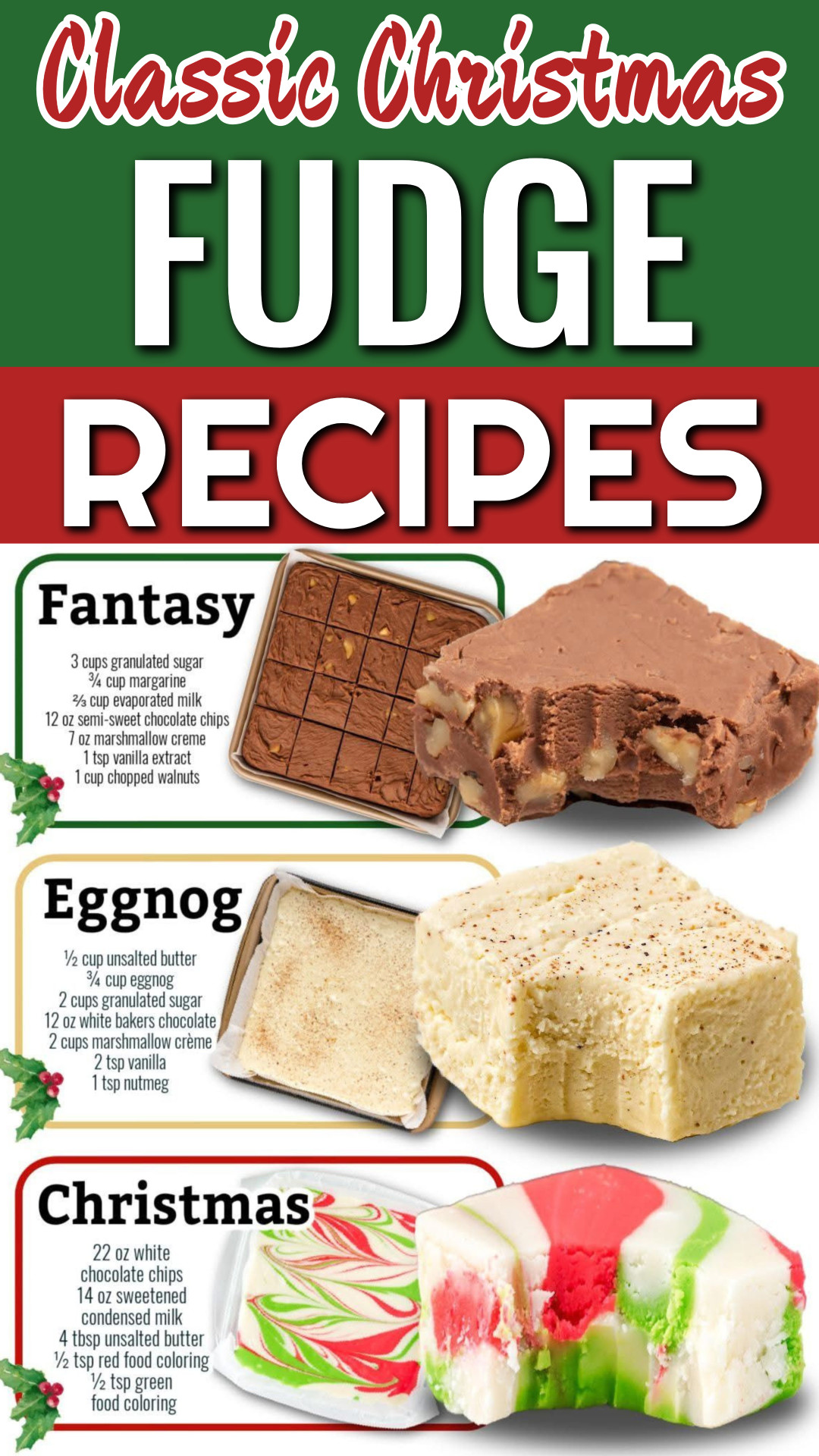 18 NO FAIL Fudge Recipes - Easy 3 Ingredient Shortcut Recipes