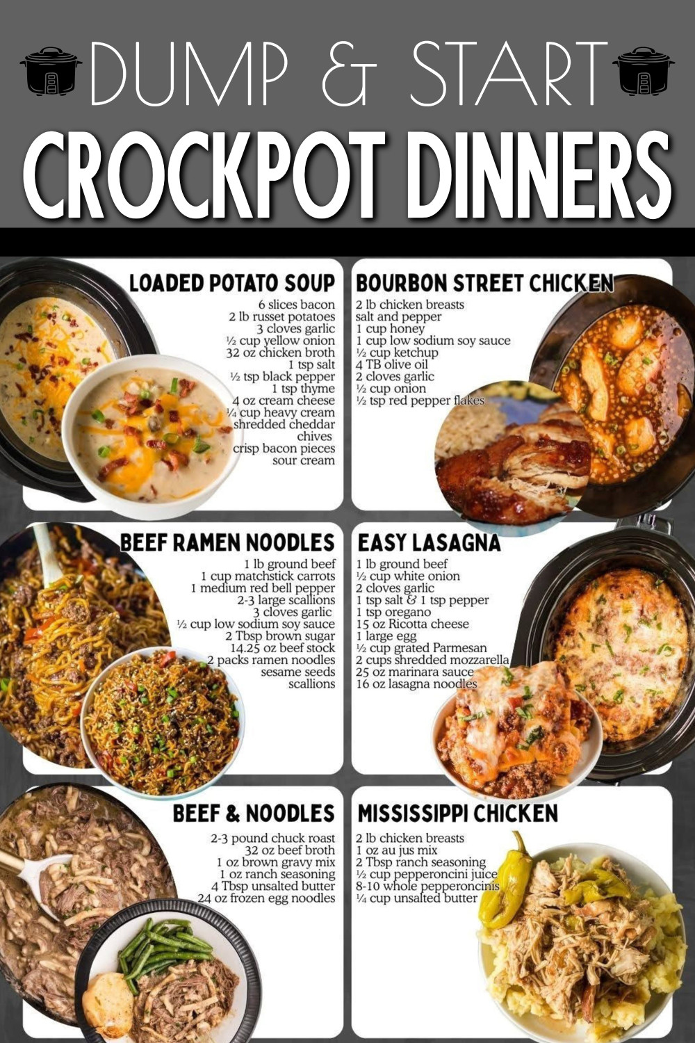 dump and start crockpot recipes