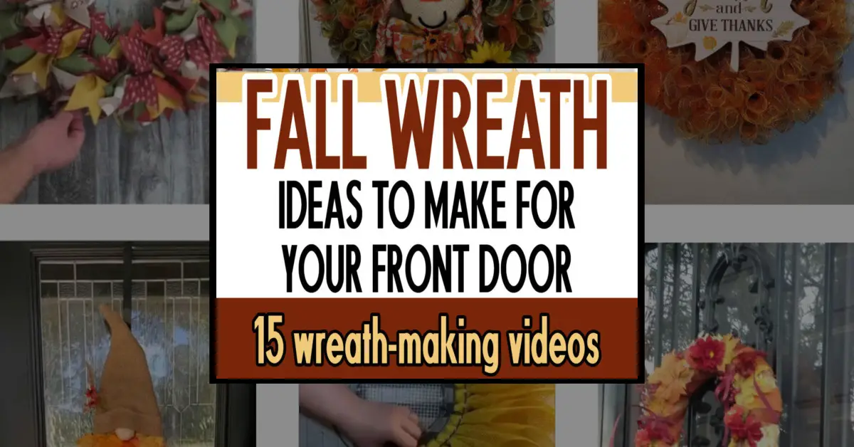 fall wreath making tutorial featured