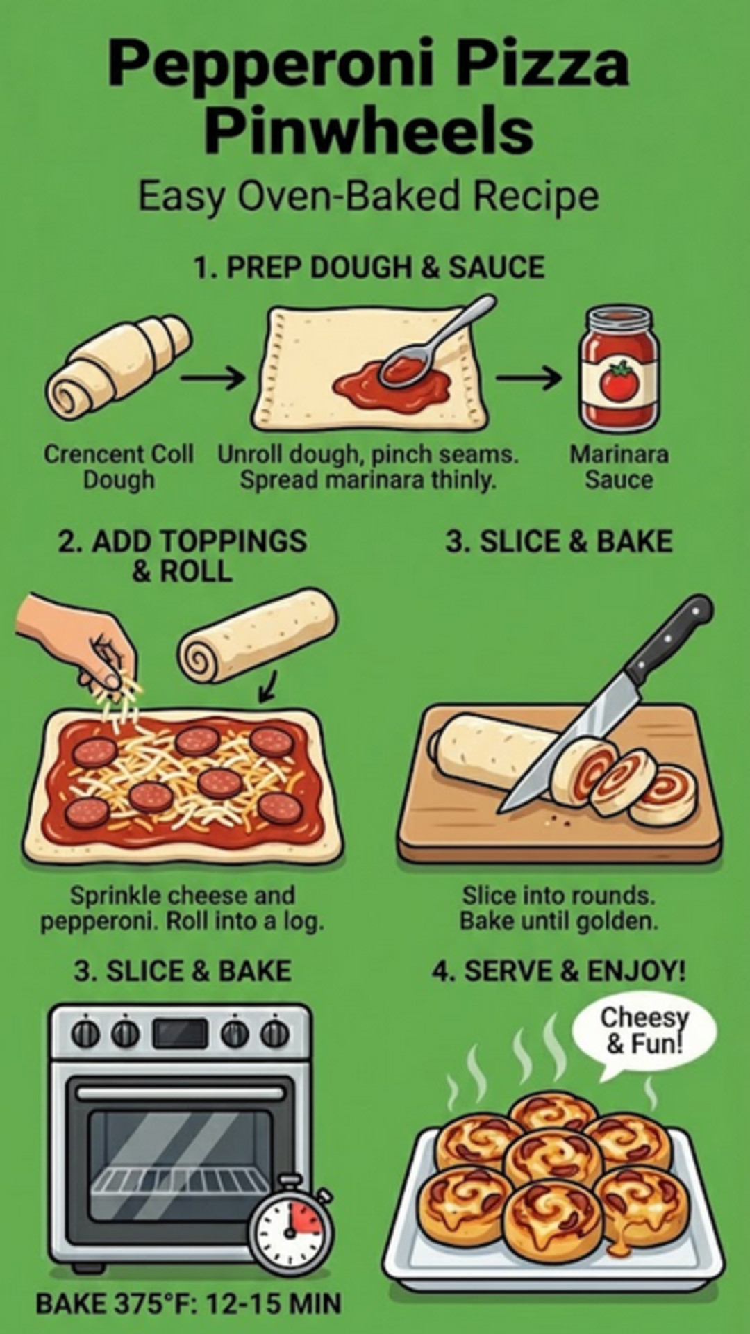 Pepperoni Pizza Pinwheels