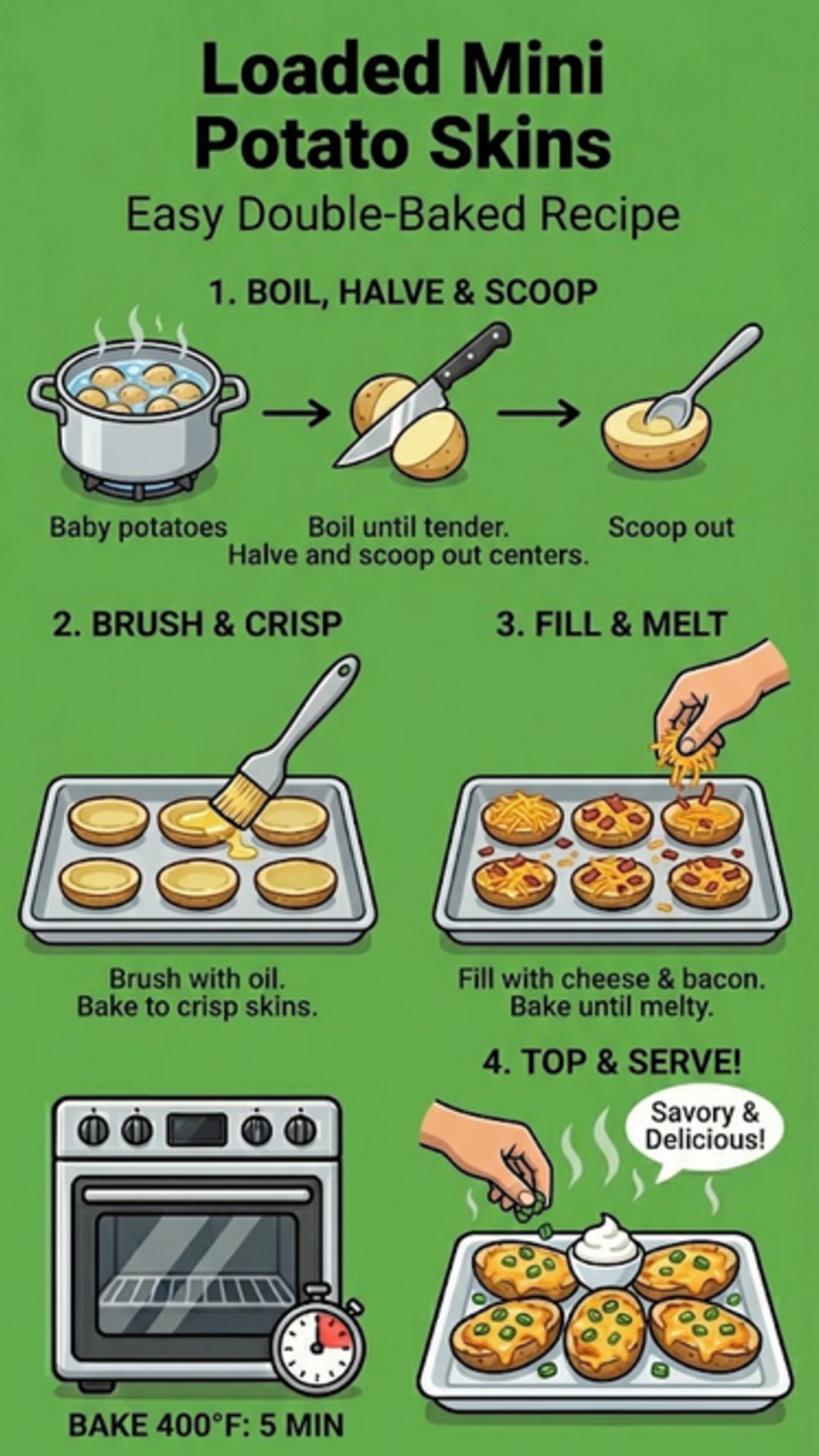 Loaded Mini Potato Skins