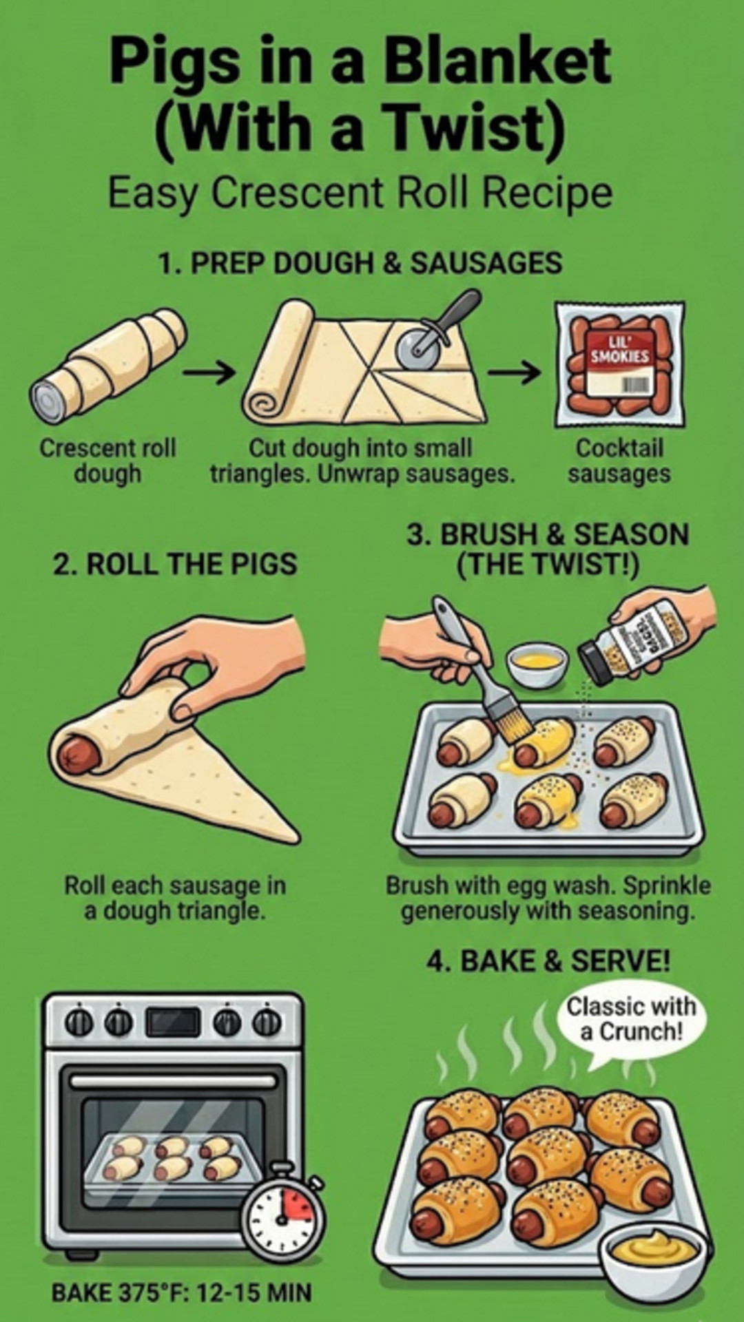 Pigs in a Blanket (With a Twist)