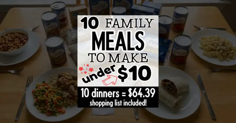 Ten Cost Effective Meals To Make Under $10 (thrifty mom dinner recipes!)