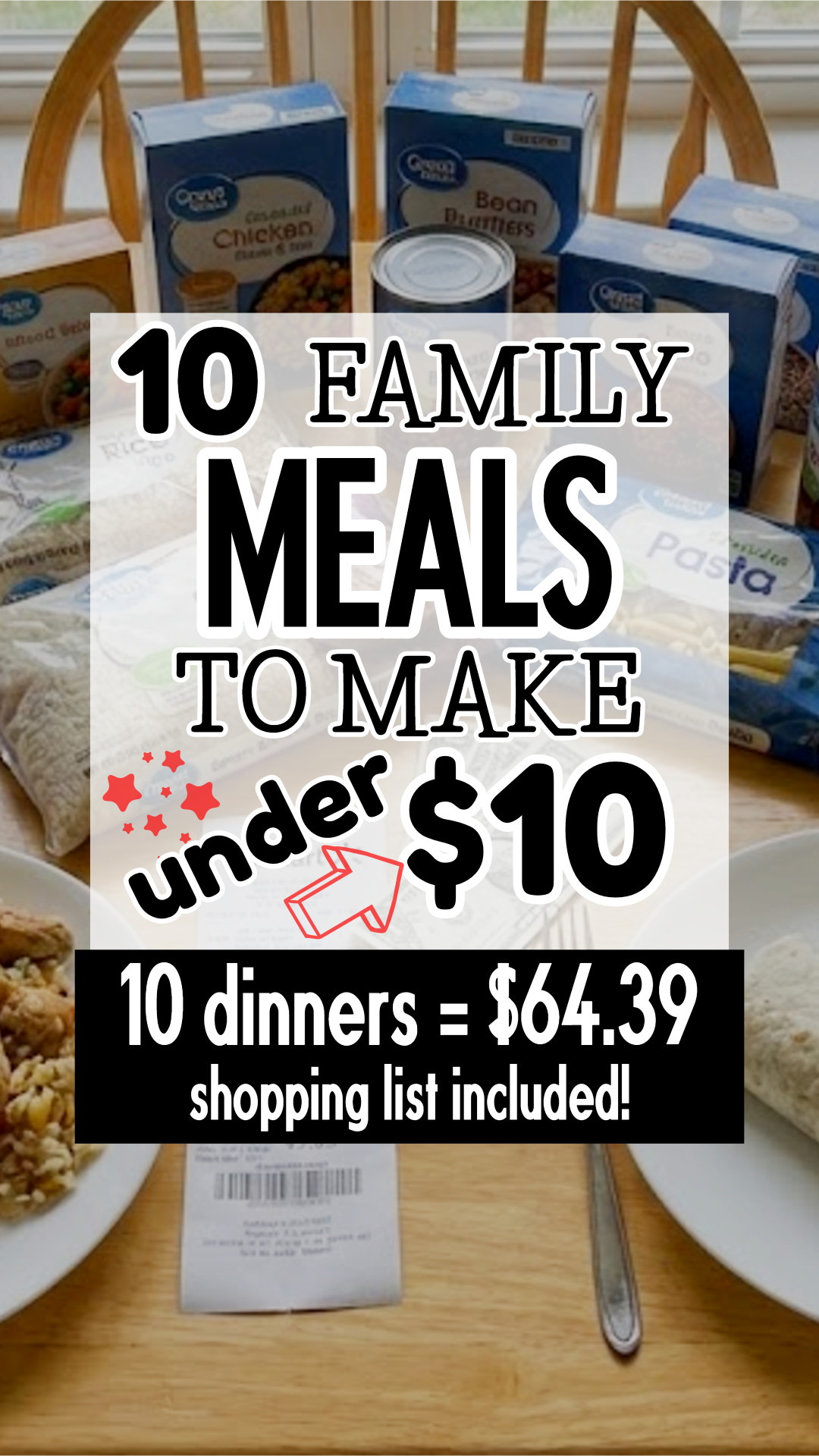 Ten Cost Effective Meals To Make Under $10
