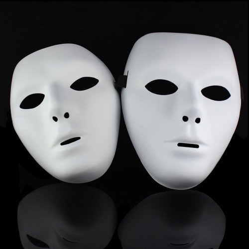 One pair Jabbawockeez Hiphop Mask Halloween Cosplay Costume Party mask White